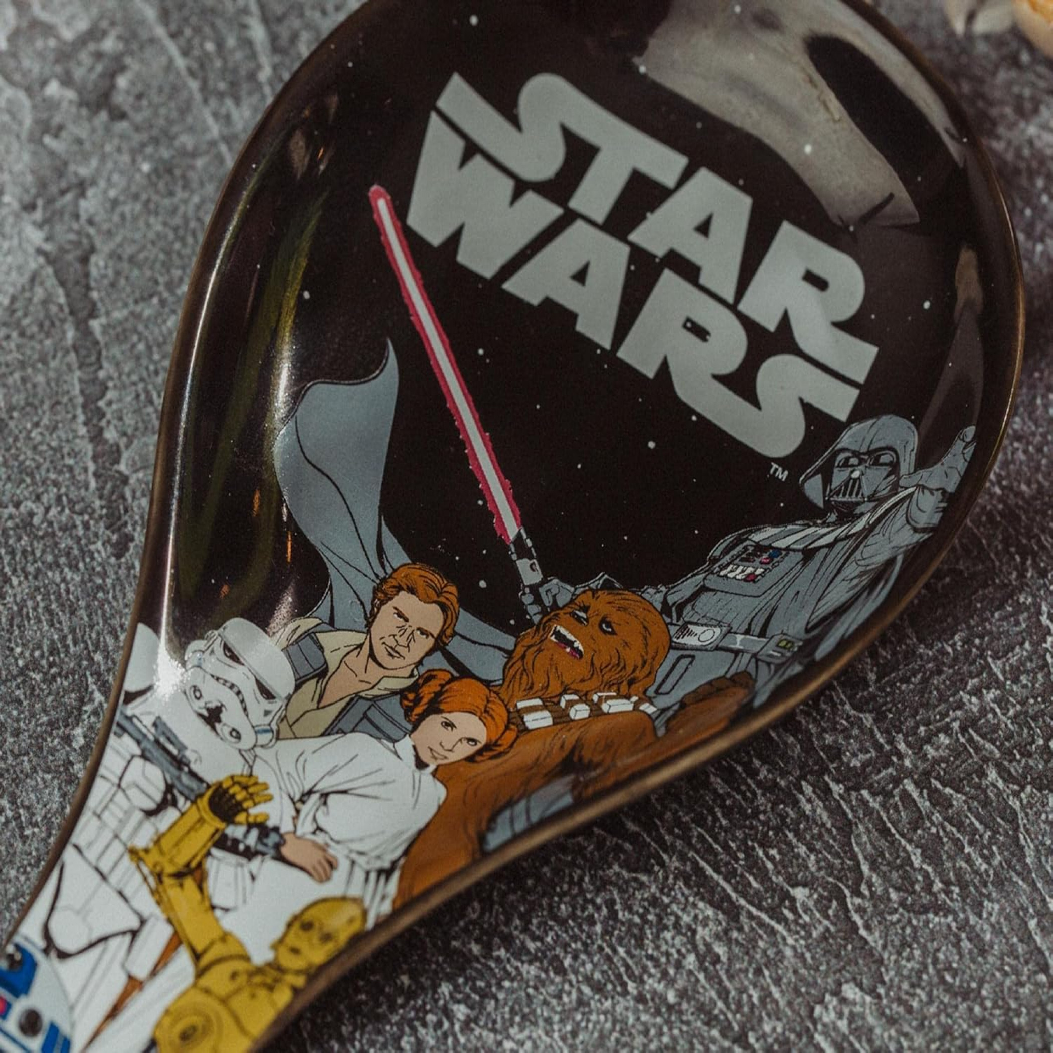 Star Wars Galaxy Group Shot Ceramic Spoon Rest with Handle